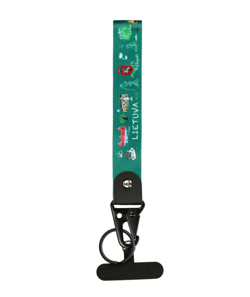 Raktų arba telefono juostelė su Lietuvos miestais